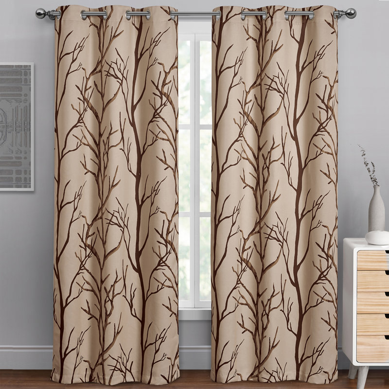 Rideau occultant Royaume Branch, Taupe, L 40 po x L 95 po