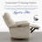 35.8" W Swivel Glider Triple-Power Recliner-471140932