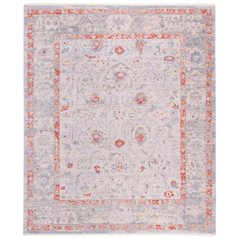 Tapis oriental ivoire / rouille Marview, Rectangle 8 pi x 10 pi