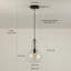 Luminaire suspendu en verre 1 lumière