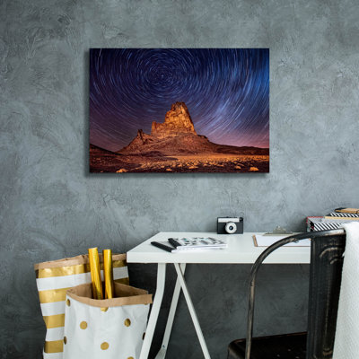  «Canyou Night Lights 1» par David Drost, art mural sur toile, 26 po x 18 po