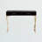 Kenbridge Console Table, 2-Drawers, Dark Brown/Gold 30.10'' H X 41.30'' W X 14.80'' D