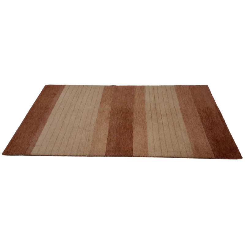 Striped Area Rug in Black