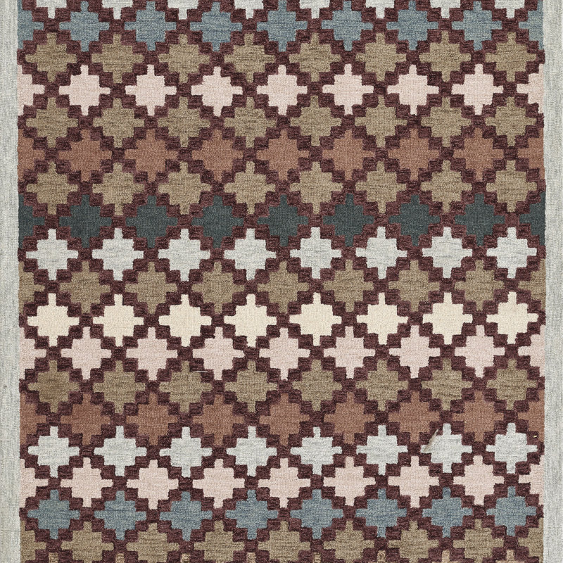 Abbott Hand Tufted Wool Geometric Rug, Rectangle 9' x 12'