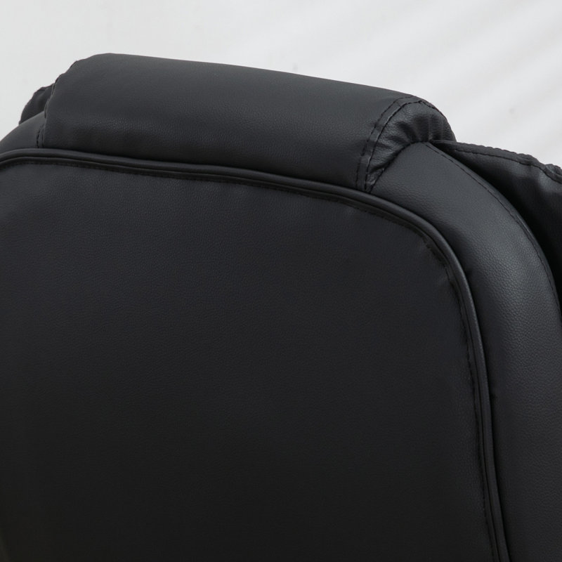 Fauteuil de massage chauffant à haut dossier, fauteuil chauffant, Noir
