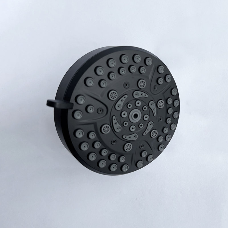 Pomme de douche à haute pression avec 10 modes de jet, pomme de douche à effet pluie fixe de 4,7 pouces avec rotule pivotante réglable, accessoires de salle de bain
