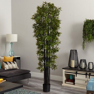 Bamboo Artificial Tree with Black Trunks UV Resistant (Indoor/Outdoor)