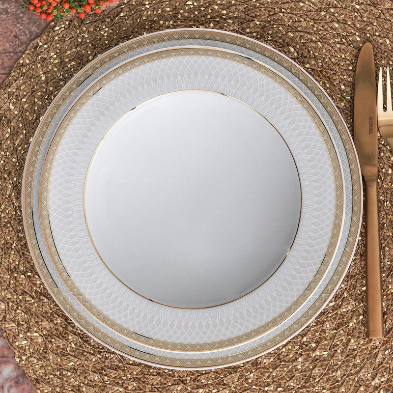 Porcelain China Dinnerware Set 84 Piece - Service for 12