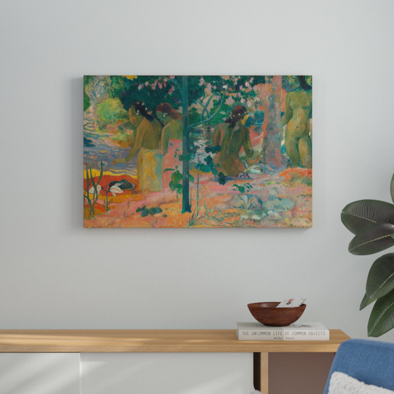 « paul gauguin the salle de bain », reproduction sur toile tendue
