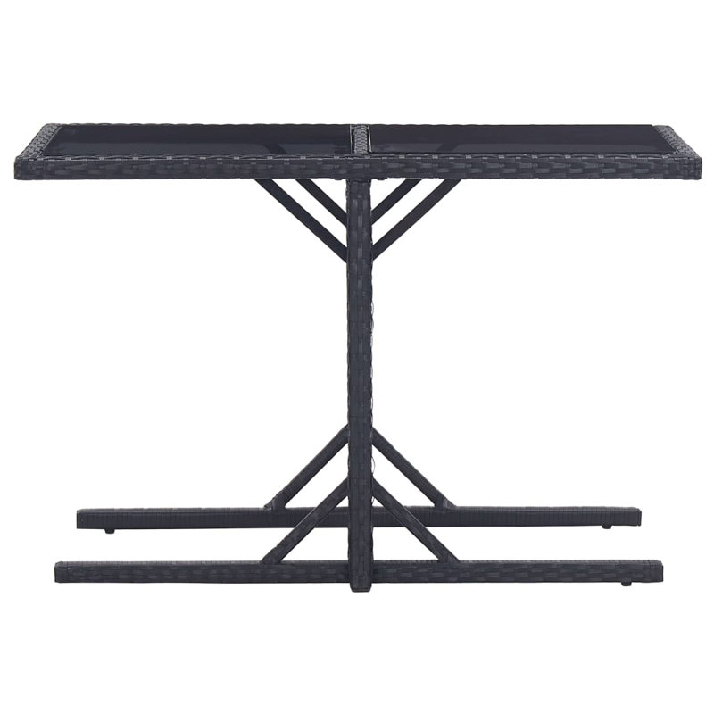 Rectangular 2 - Person Bistro Set, Brown, Black