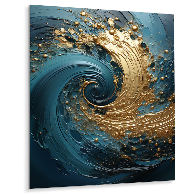 - Décoration murale abstraite spirales en métal, H 40 po x l 30 po x P 1,5 po