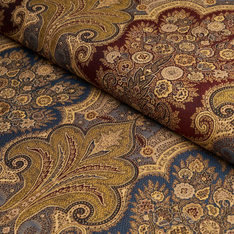 Tissu cachemire New Castle, Indigo
