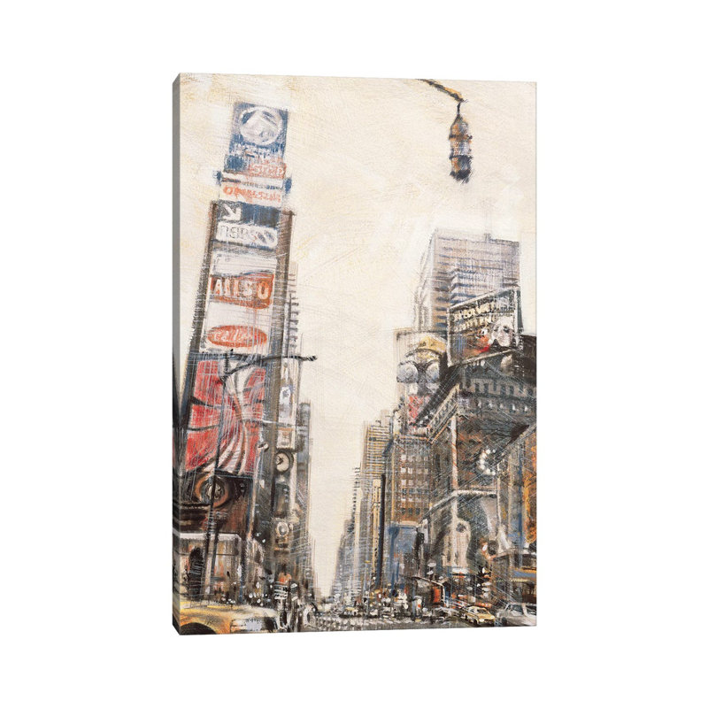 Times Square II by Matthew Daniels - Wrapped Canvas Gallery-Wrapped Canvas Giclée, 66.04 cm H x 45.72 cm W x 3.175 cm D