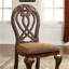 Ensemble de 2 chaises d'appoint formelles et majestueuses en bois massif et cerise