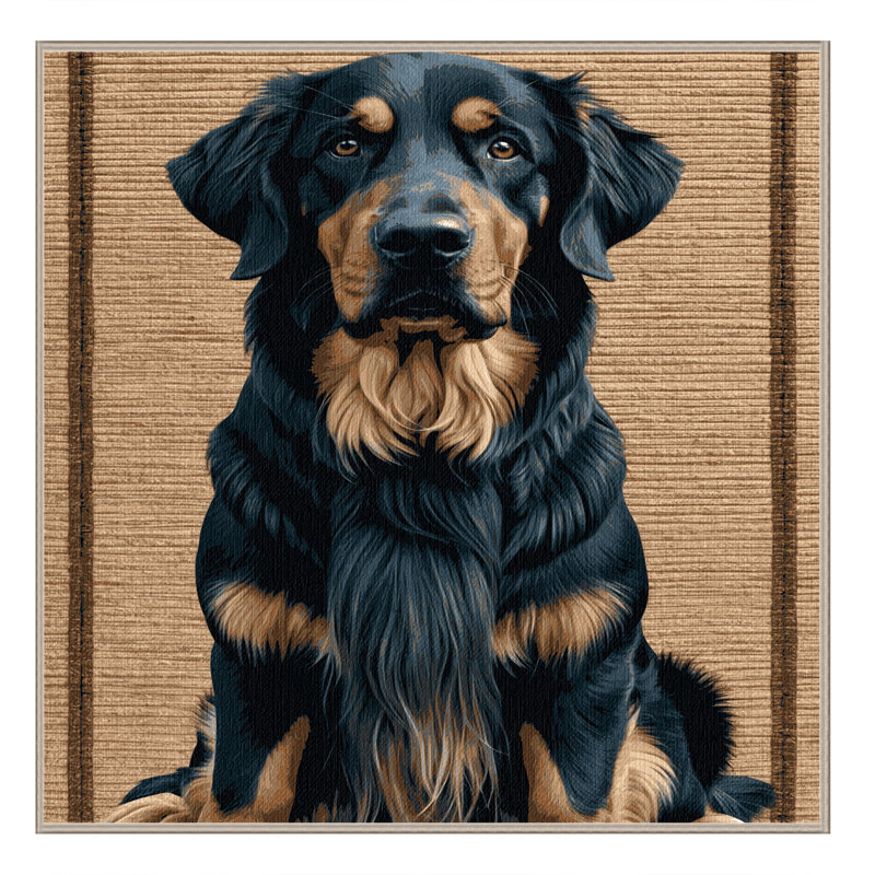 Tapis lavable pour chien Retriever, Carré 7 pi