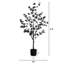 4 pi. Arbre enkianthus artificiel noir d'Halloween