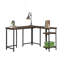 Bureau en L avec tablettes réglables