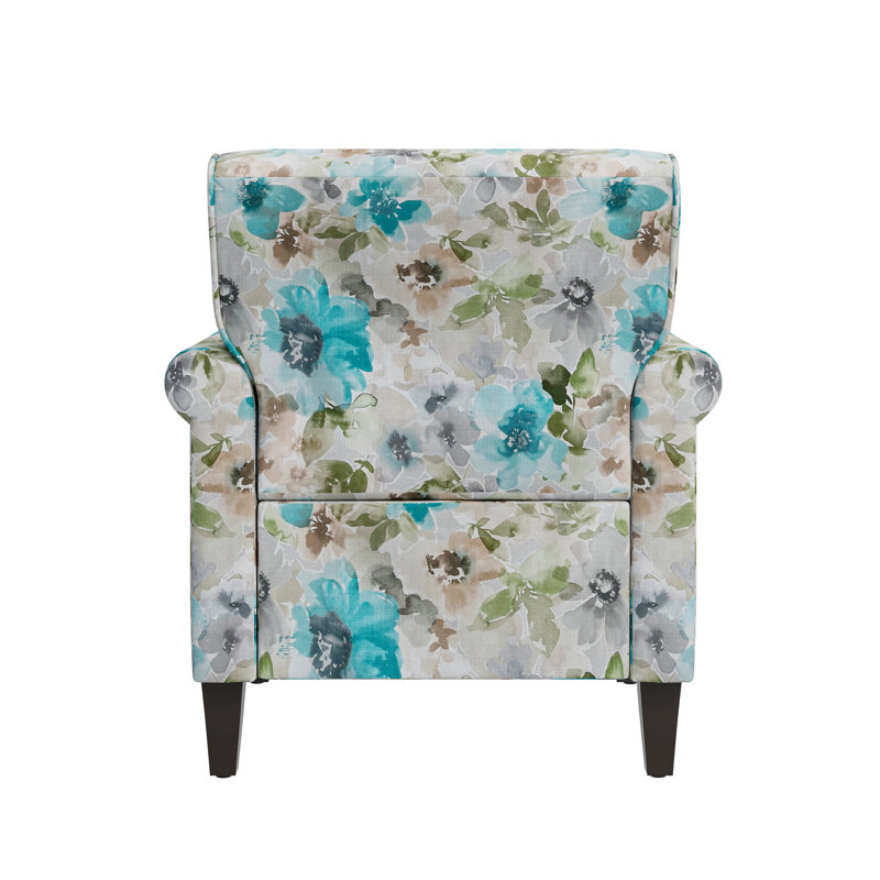 Kyhl Upholstered Armchair, Blue/Gray Polyester