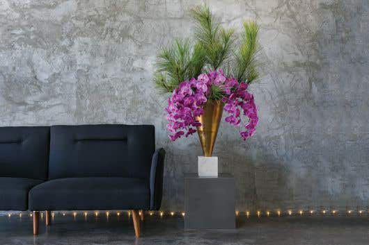 Metal Table Vase