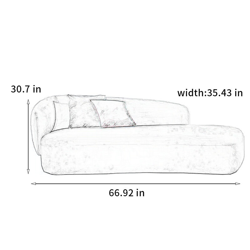 Modern simple solid wood chair, Left Hand Facing