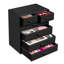 Boîte de rangement pour maquillage et coiffeuse, grande, 6 tiroirs, noire-529220973