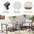 2-person Outdoor Rocking Seating Group With Cushions