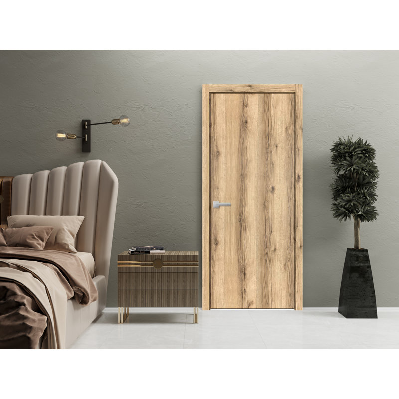 Porte standard lambrissée Planum, Chêne, 32 po x 80 po