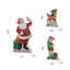 Ensemble de 3 pièces de Noël en bois Père Noël, Elfes et Renne