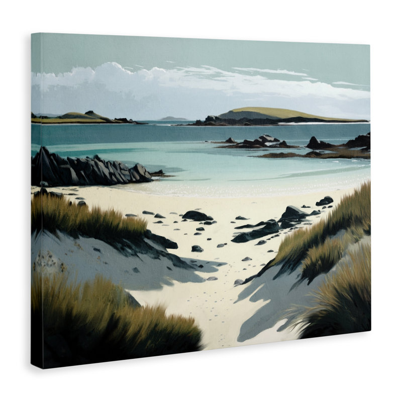  «Wild Island Landscape», art mural sur toile par Svetlana Aleynikova, H 36 po x l 48 po