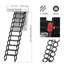 9.5Ft Electirc Folding Aluminum Attic Ladder With Remote For Loft Home Garage