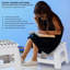 Small Folding Plastic Step Stool White