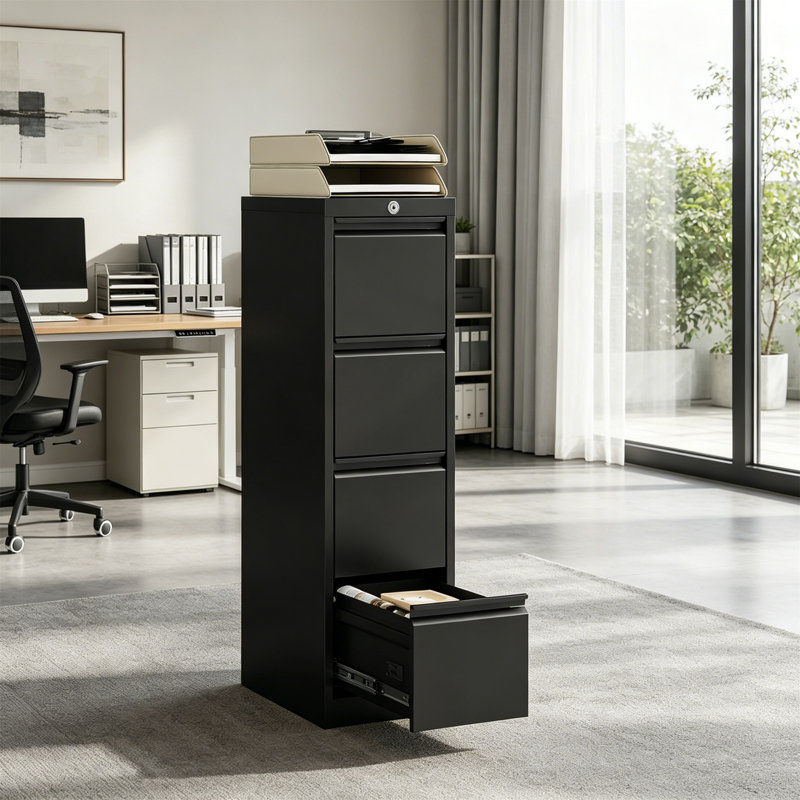 40cm Wide 4 -Drawer File Cabinet