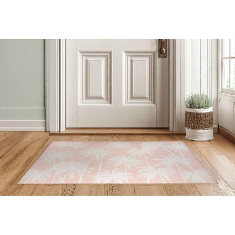 Paillasson Palm Indooor, 36" W x 60" L, Mint