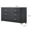 Commode rembourrée à 6 tiroirs Kennedy-228485866