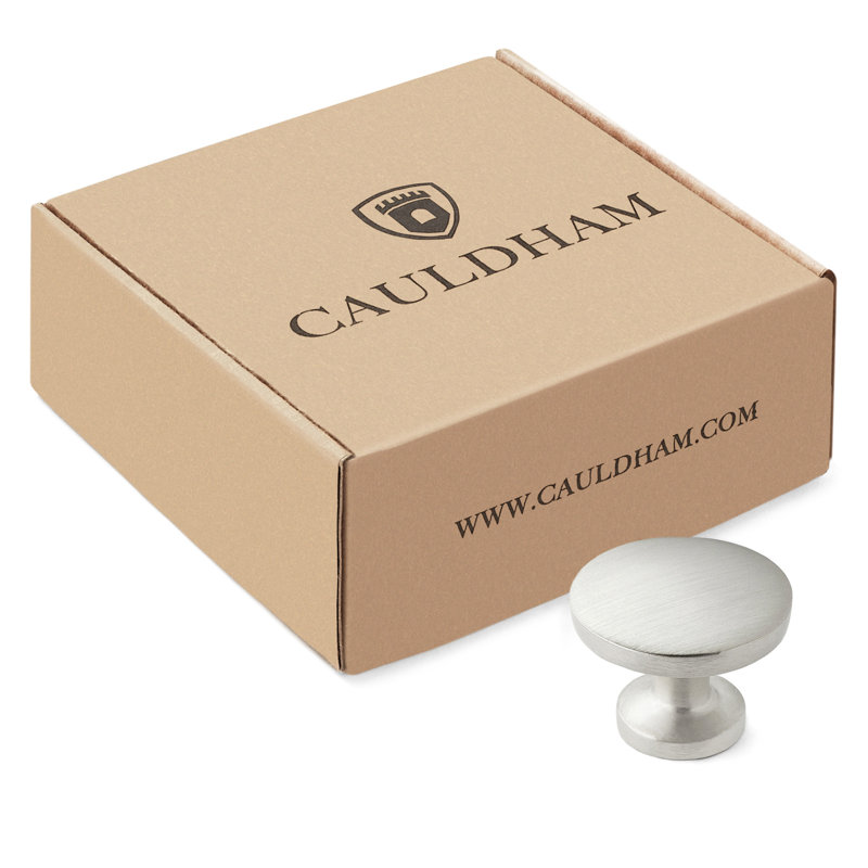 Oil Rubbed Bronze Round Cabinet Knobs with Mounting Hardware, 10-Pack