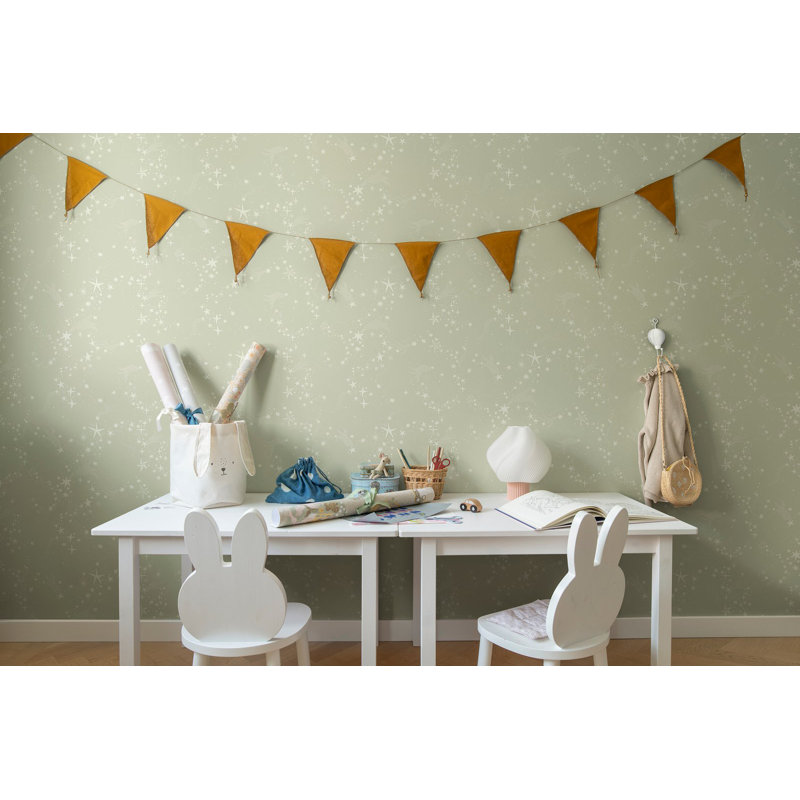 Galerie Resan Stjärnhimlen Star Trail Wallpaper, Light Green