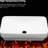 White, 19"X12", , Sink For Bathroom, Ceramic, Countertop Vessel Design, , Easy To Clean, Standard Drain Opening Ceramic Bathroom Sink, Extended Basin, Functional Dirt, Wipe Clean
