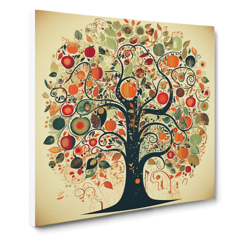 Apple Tree No.1 - No Frame Print, 35cm H x 35cm W x 3cm D