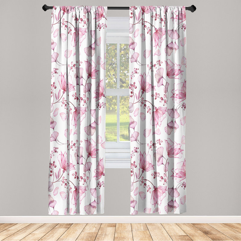 Semi Sheer Curtain Pair, 63" W x 56" L