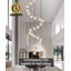 Lustre moderne 20 lumières noir cristal-61309187-61309184