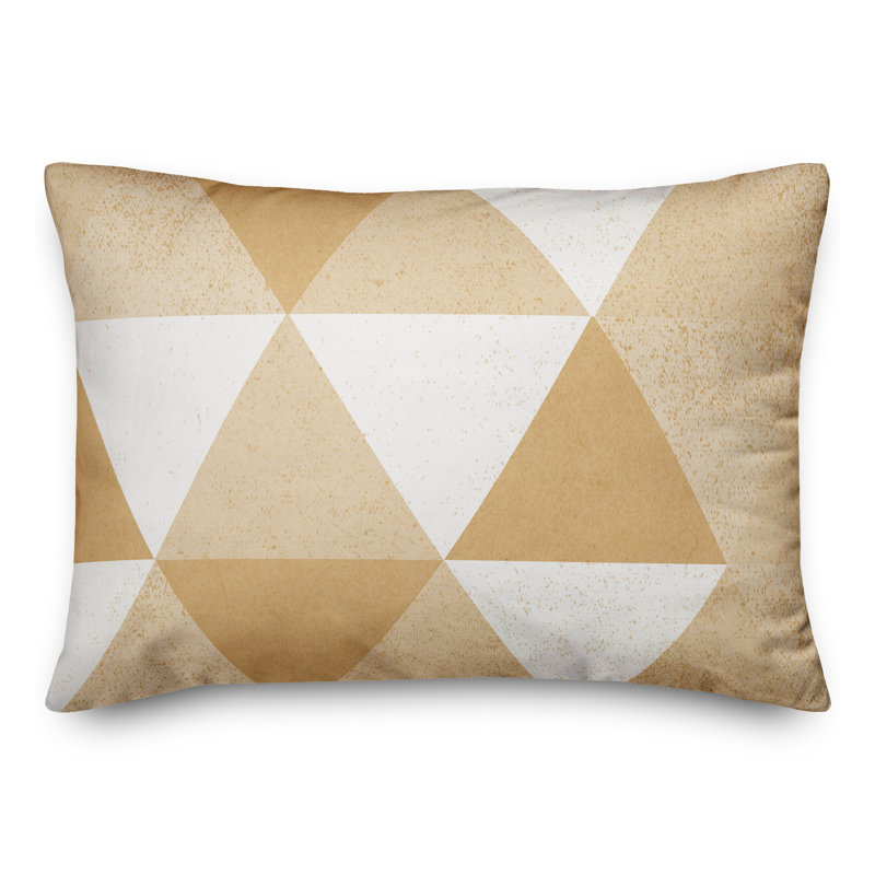  Coussin intérieur / extérieur géométrique, Orange, Géométrique 2