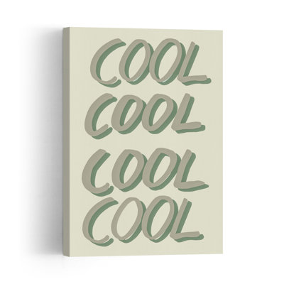 Impression d'art contemporain abstrait «Cool Word Art»