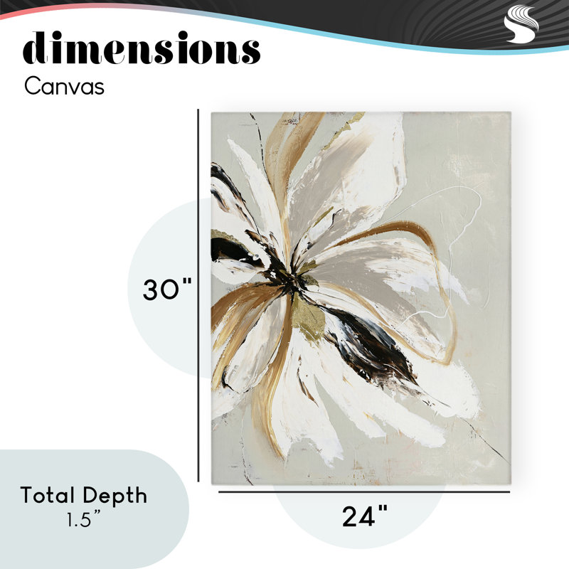 Toile de fleurs expressive Cornelia, design par Design Fabrikken