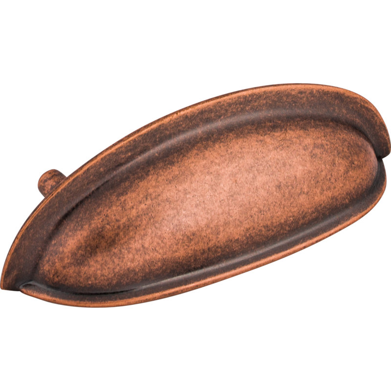 Somerset 3" Center to Center Cup/Bin pull, Antique Copper