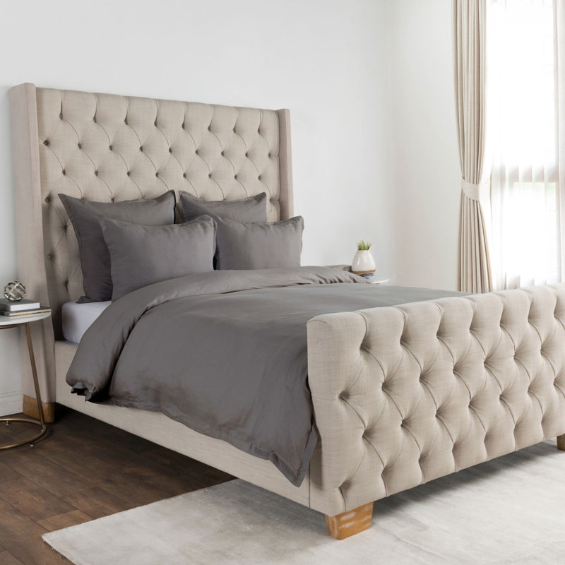 Arcadia Linen Blend Queen Duvet, King Duvet Cover
