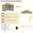 Outsunny 10' X 10' Pop Up Canopy Tent With 3 Sidewalls, Leg Weight Bags And Carry Bag, Height Adjustable, Instant Party Tent Event Shelter Gazebo For Garden, Patio, Beige-124670070