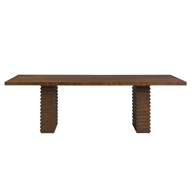 Table de salle à manger 95 "carrée, Noyer