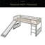 Lit mezzanine simple avec glissoire et échelle-149699090