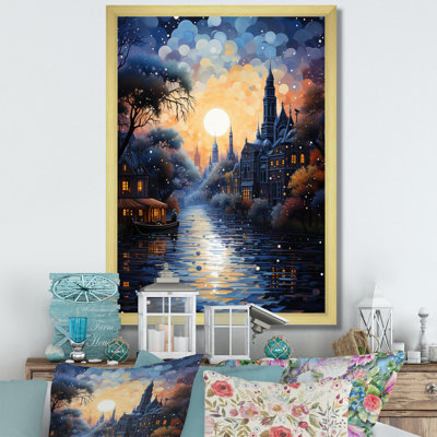 Impression sur toile Blue Canal