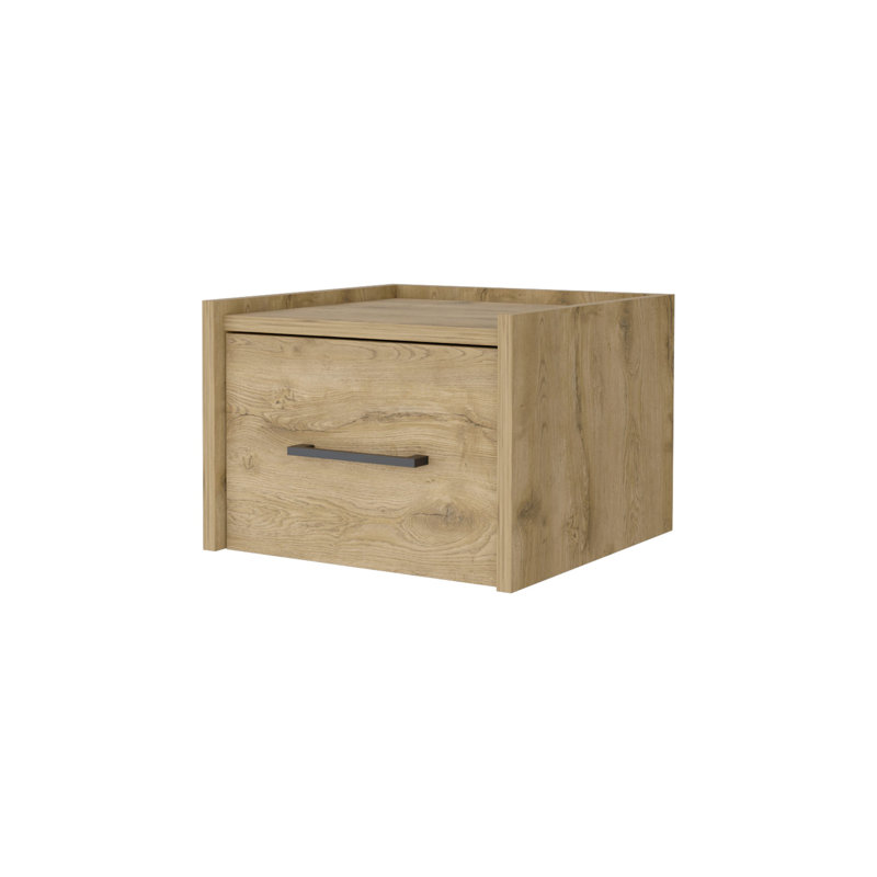 Wall-Mounted Floating Nightstand, Natural